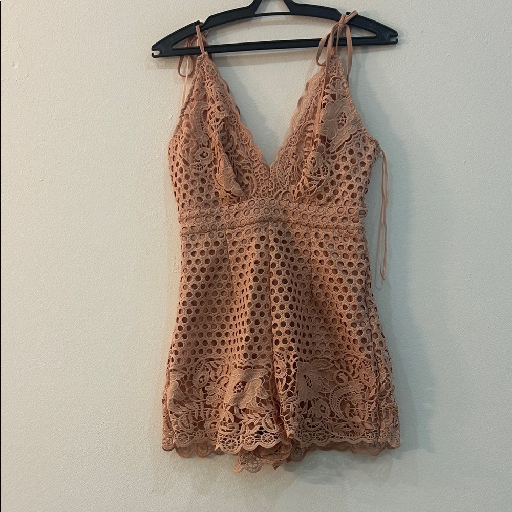 Lace Crochet Romper